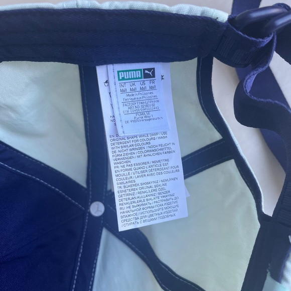 New Fenty Puma By Rihanna Embordered  F Cap Bay Mint Evening Blue Unisex Hat - Picture 7 of 14